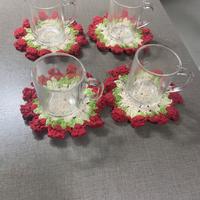 sottobicchieri all’uncinetto