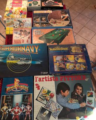 Lotto 11 giochi per bambini anni '80