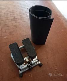 Step,tappetino e manubri palestra