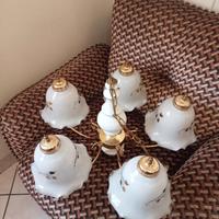 lampadario vintage , 6 luci