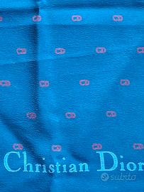 Foulard Christian Dior 70x70 – Fondo Blu con Logo