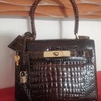 Borsa in coccodrillo modello kelly