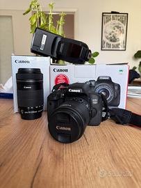 Canon EOS 750D + 18-55mm + 55-250mm