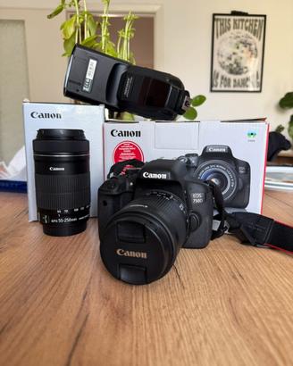 Canon EOS 750D + 18-55mm + 55-250mm