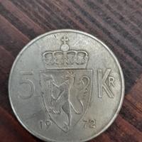 moneta antica il Re di Norvegia 