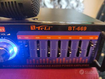 Casse Magnat + amplificatore Bluetooth e microfono