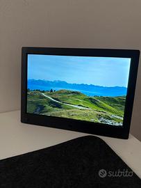 Cornice digitale Nix nera con telecomando wireless