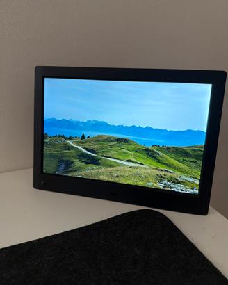 Cornice digitale Nix nera con telecomando wireless