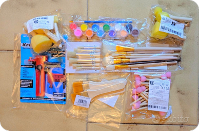 Set prodotti vari per diorama presepe e modellismo