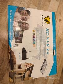 KIT VIDEOSORVEGLIANZA JORTAN HD NVR DVR WIRELESS 4