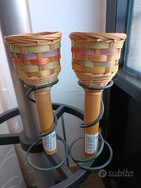 poracandele in vimini 