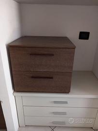Set comodini + cassettiera moderna