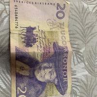 20 corone svedesi banconota