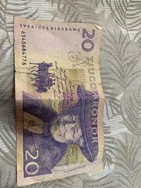 20 corone svedesi banconota