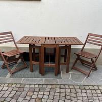 Set mobili da giardino pieghevoli