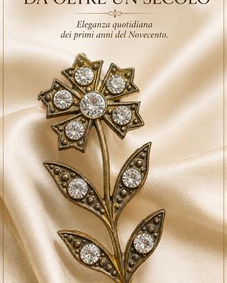 Antica spilla Belle Époque paste vitree 1900