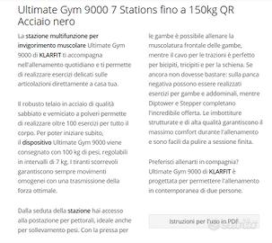 Ultimate gym best sale 9000 7 stations