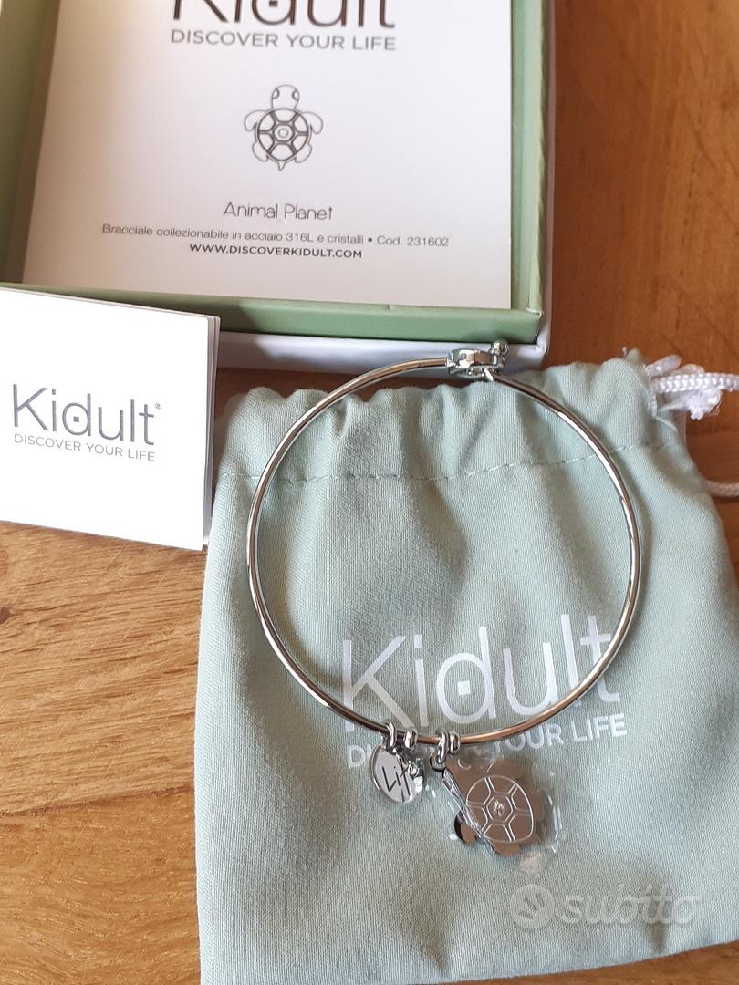 KIDULT Bracciale Donna Tartaruga - Saggezza, In Acciaio 316L Con Cristallo, Collezione Symbols - 3