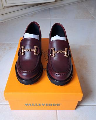 Mocassino donna bordeaux Valleverde