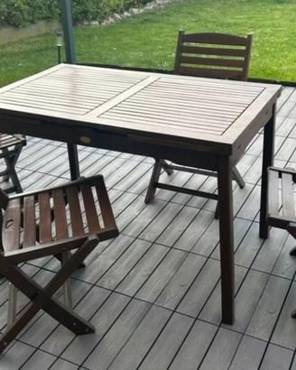 Tavolo + sedie Viridea giardino/terrazzo