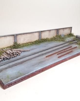 Diorama plastico espositore Ferroviario FS 1/87