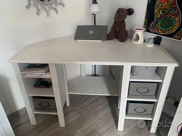 SCRIVANIA ANGOLARE BIANCA