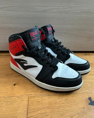 Scarpe Everlast Nere Rosse Alte Sportive 46