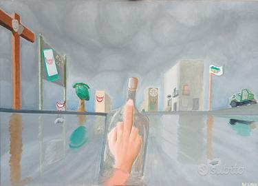 fraintendimenti -olio su tela -50x70cm 