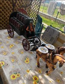 Carrozza con cavalli per locali o abitazioni