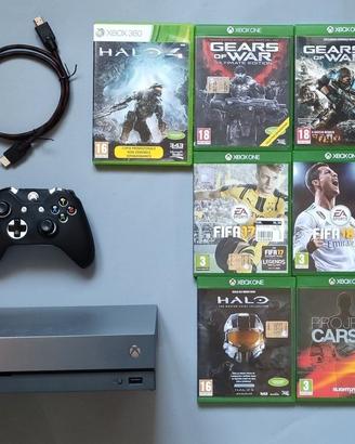 Console Xbox ONE X con 10 giochi