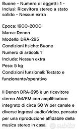 amplificatore denon dra 295