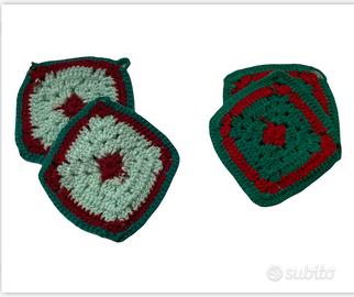 Presine fatte a mano ad uncinetto