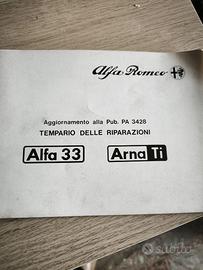 libretti manutenzioni alfa romeo