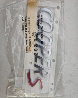 Scritta X Mini COOPER S  Nuova Originale 