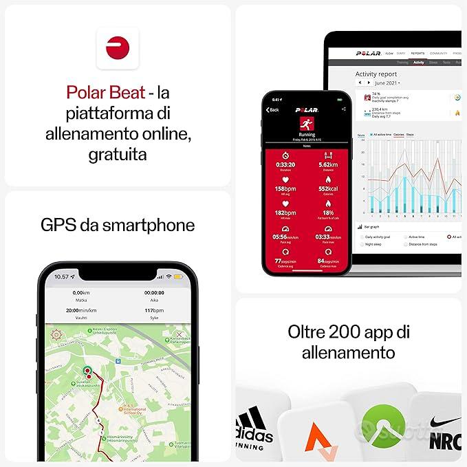 Polar H10, Sensore di Frequenza Cardiaca Toracico, Sports In