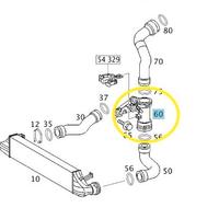 flessibile su radiatore intercooler A2035200095