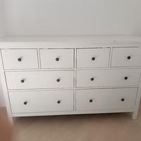 cassettiera Ikea vero legno bianco