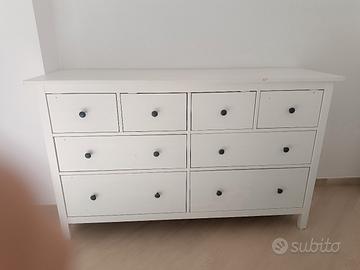 cassettiera Ikea vero legno bianco