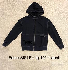 Felpa cappuccio e zip tg 10 anni