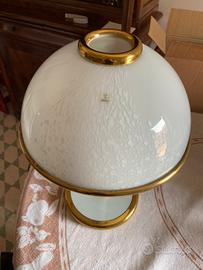 Lampada Bianco da tavolo di Murano