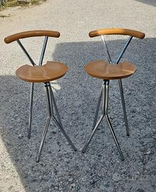 2 sgabelli anni 80 made in Italy