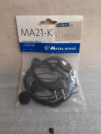 Microfono Auricolare Midland MA21-K