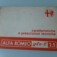 ALFA ROMEO GTV 6 2.5 CARATTERISTICHE ORIGINALE