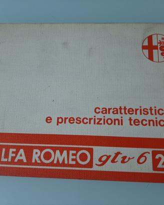 ALFA ROMEO GTV 6 2.5 CARATTERISTICHE ORIGINALE