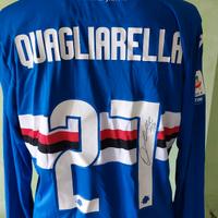 Maglia calcio ufficiale autografata QUAGLIARELLA