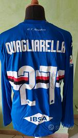 Maglia calcio ufficiale autografata QUAGLIARELLA