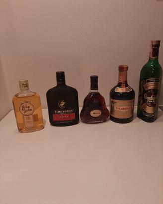 Bottiglie whisky / cognac