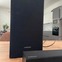 Samsung soundbar e subwoofer