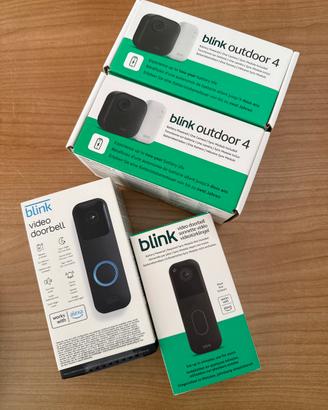 2x Blink outdoor 4 + 2 blink videodoorbell