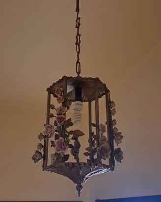 lampadario in bronzo